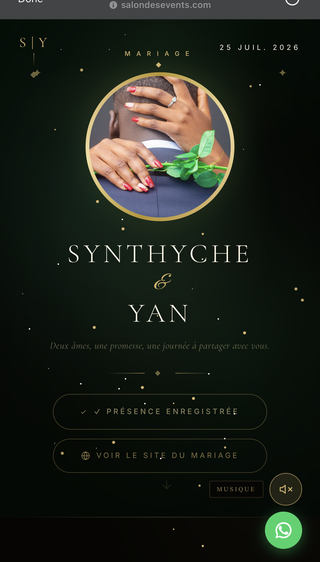 Mariage de Yan & Synthyche